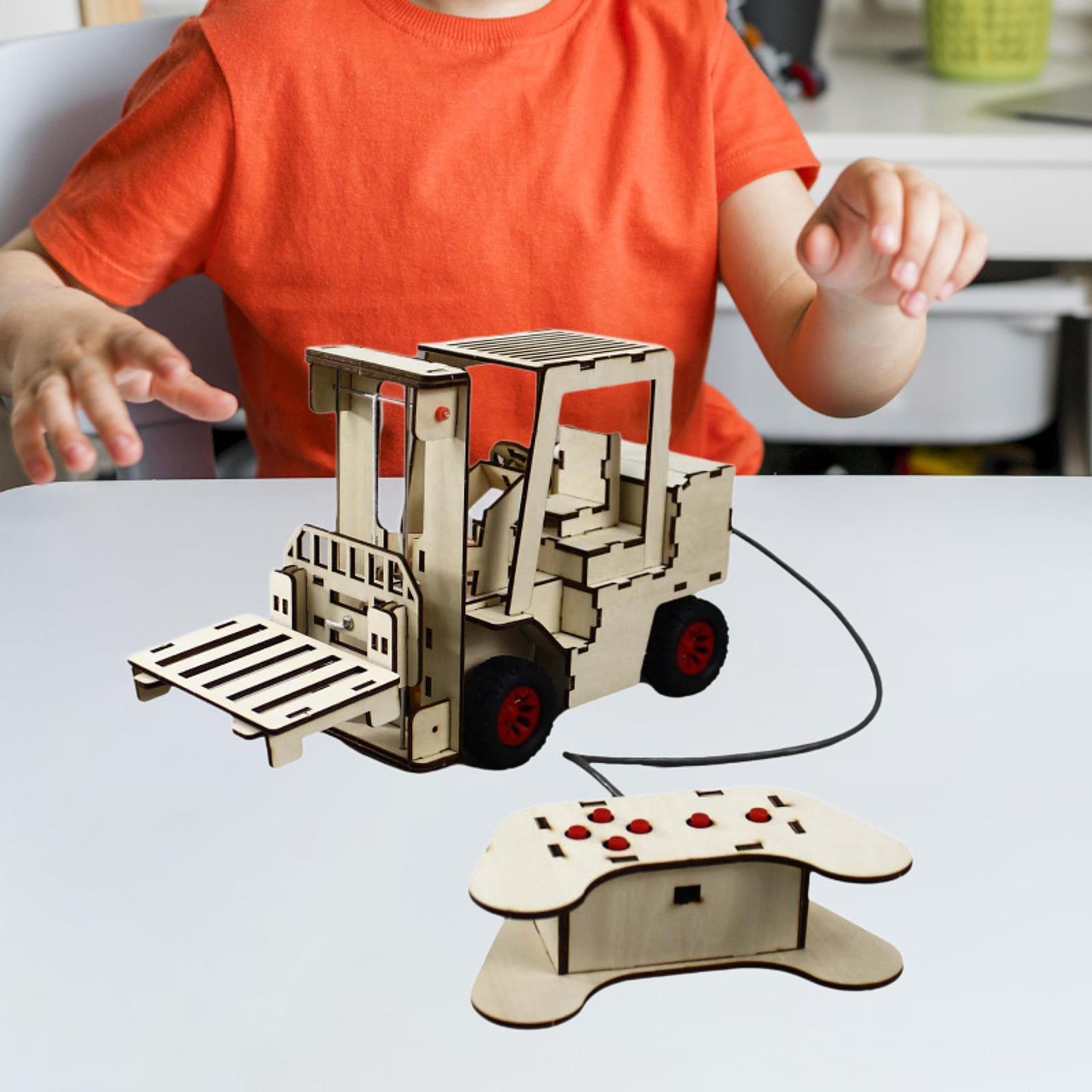 Science Diy Model - ألعاب البناء الميكانيكية الخشبية اختراعات صغيرة