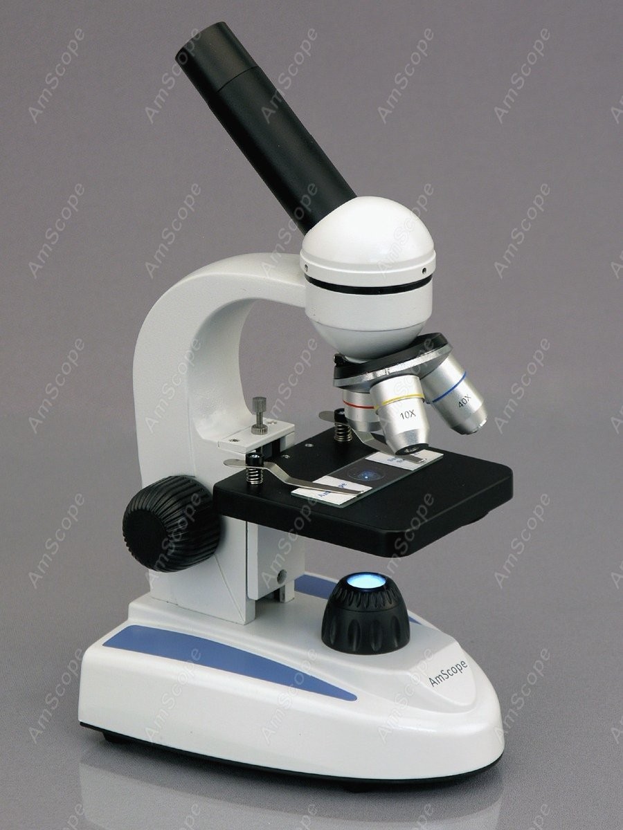 مجهر بيولوجي مركب أحادي العين  - مراجعة Amscope Microscope Kid Microscope وسعره